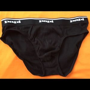 Papi Mens Brief Cotton Black Large 34”